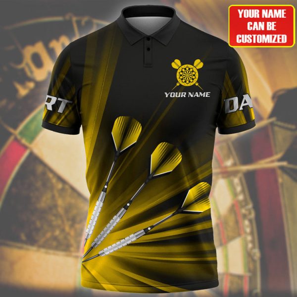 Personalized Colorful Dart Shirt Men Women Polo Shirt For Dart Team Uniform