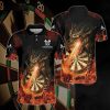 Skull Punk Camouflage American Flag Custom Darts Jerseys for Men, Idea Gift for Dart Lover