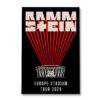 Rammstein Dublin June 23 2024 RDS Arena Ireland Event Poster